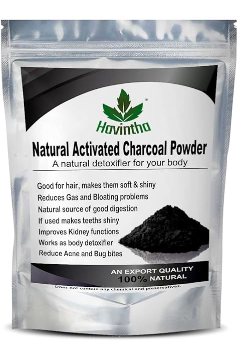 Havintha -100% Natural Activated Charcoal Powder for Skin - Face Pack